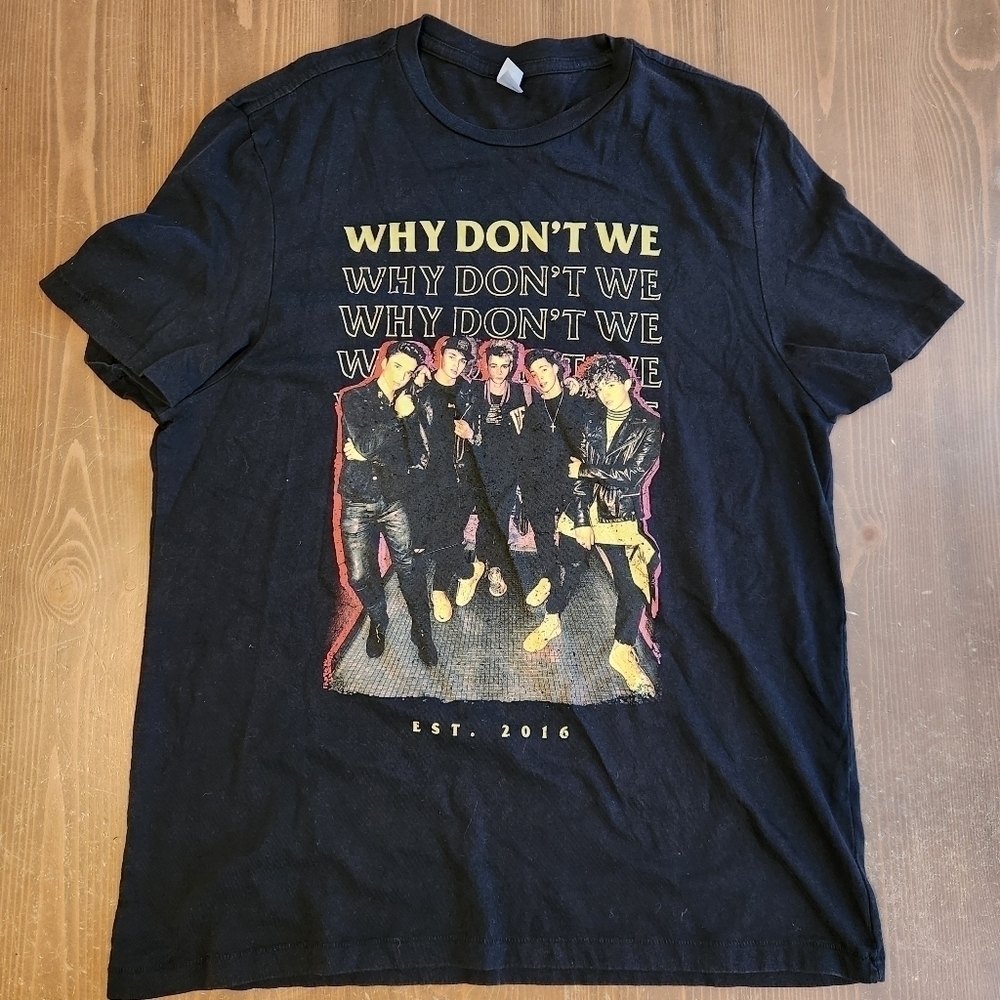 Why Don't We Pop Band Vintage Style Graphic T-Shirt Size L Alternative Brand